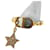 Anillo Charm Estrella PETIT CD Christian Dior Dorado  ref.1515291