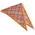 Hermès Écharpe triangle en soie jersey Bolduk de Hermes Carre Pointe Orange  ref.1515367