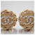 Pendientes CHANEL Coco Mark Oro x Plata Strass Dorado  ref.1515445