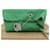 Pochette en soie viscose verte Burberry  ref.1515463