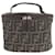 Fendi Zucca Pattern FF Vanity Bag Brown Cloth  ref.1515482