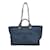 Bolso de Hombro Chanel Deauville GM Azul marino Paja  ref.1515550