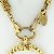 Collana Loupe Vintage Placcata Oro Chanel D'oro - vista 5