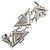 Bracciale charm in argento Bottega Veneta