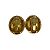 Chanel Vintage Mademoiselle Motif Icon Clip Ohrringe Golden - Ansicht 3