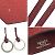 Hermès Colar de couro Crochette Hermes com chaveiro Keybell Vermelho - vista 3