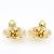 Boucles d'oreilles Matelassé en or plaqué vintage Chanel - vue 5