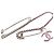 Spilla in strass argento magenta Chanel