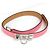 Bracciale charm Rival di Bretour di Hermès Rosa - vista 7