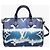 Speedy Borsa a spalla blu Louis Vuitton - vista 3