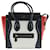 Céline Celine Luggage Handbag Micro Shopper Black Beige Orange