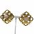 Vintage Gold Plated Clip Ohrringe Cocomark von Chanel Golden - Ansicht 2