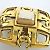 Vintage Gold Plated Clip Ohrringe Cocomark von Chanel Golden - Ansicht 6