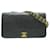 Cartera Chanel con Cadena Negro Cuero  ref.1516292