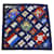 Silk In Hermès Hermes Carre 90 PAVOIS Flag Navy Scarf Navy blue  ref.1516937