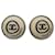 Orecchini rotondi Chanel Coco Beige