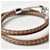 Hermès Bracelet jonc en cuir Jumbo Hermes Marron  - vue 3