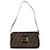 Bolsa de ombro em lona Zucca Fendi marrom Couro  ref.1517292