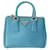 Saffiano Prada Galleria Turquoise Leather  ref.1517307