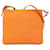 Orange Fendi Zucchino Canvas Umhängetasche Leder  ref.1517315