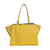 Fendi Trois Jours Tote Bag Gelb Leder  ref.1517384