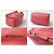 Clutch in pelle di capra Givenchy Pandora rosa - vista 3