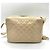 Borsa a spalla Chanel in pelle di agnello matelassé beige - vista 2