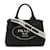 Bolsa Tote Canapa Prada Preto Lona  ref.1518309