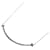 Tiffany & Co Collier Tiffany K18WG en or blanc T Smile petit Doré  ref.1518645