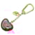 Louis Vuitton Pink Pomme D'Amour Coeur Rayures Heart Bag Charm Metal Plastic Resin  ref.1518855