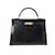 Hermès Hermes Kelly 32 Handbag Black Pony-style calfskin  ref.1518974