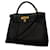 Hermès Hermes Kelly 32 Handbag Black Pony-style calfskin  ref.1519393