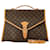 Louis Vuitton Monogram Beverly PM Handtasche Braun Leder Kunststoff  ref.1519848