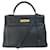 Hermès Hermes Kelly 32 Inner Stitching Handbag Black Leather  ref.1519896