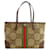 Sac fourre-tout moyen Offdia GG de Gucci Toile Marron  ref.1520029