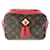 Borsa a Spalla Louis Vuitton Monogram Saintonge Coquelicot Marrone Rosso Pelle verniciata  ref.1520119