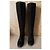 Botas Chanel de cuero negro - vista 3
