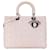 Pink Dior Large Lambskin Cannage Lady Dior Satchel Leather  ref.1520758