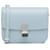 Céline Celine Medium Classic Box Umhängetasche in Blau Leder  ref.1520772