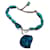 Autre Marque Necklaces Blue Resin  ref.1521161