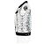 Chaleco con estampado de serpiente Sandro Paris en denim blanco - vista 5