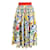 Dolce & Gabbana Dolce  & Gabbana Midi Pleated  Majolica Print Skirt in Multicolor in Cotton  ref.1521278