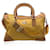 Double Prada Yellow Nylon and Leather Satchel Bag Handbag with Strap Cloth  ref.1521289