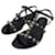 LOUIS VUITTON  Sandals T.EU 37 Leather Black  ref.1521545