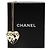 Collana Chanel Coco Mark Mademoiselle Heart Nero Bianco D'oro - vista 4
