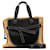 Loewe Gate Handbag in Black Raffia and Leather  ref.1522074