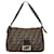 Bolsa Bucket Mamma Zucca da Fendi Marrom Couro Lona  ref.1522081