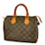 Sac à main Louis Vuitton Monogram Speedy 25 Marron  ref.1522224