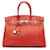 Birkin Hermès HERMES HandbagsLeather Red  ref.1523000