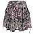 Saia mini com babados estampada Megan Iro Paris em viscose multicolorida